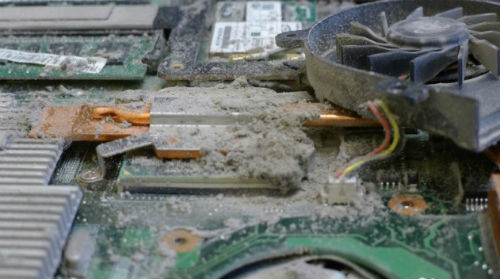 Чистка компьютеров от пыли грязи